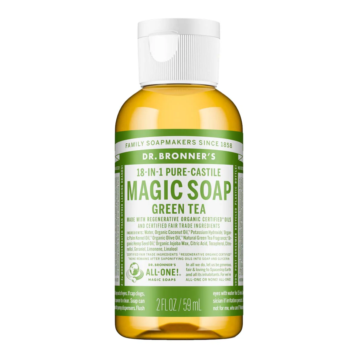18-In-1 Pure-Castile Magic Soap - Green Tea - Image 5