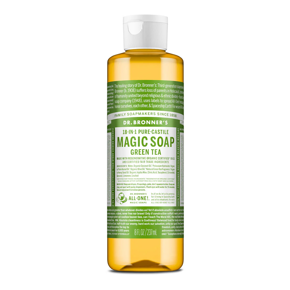 18-In-1 Pure-Castile Magic Soap - Green Tea - Image 7