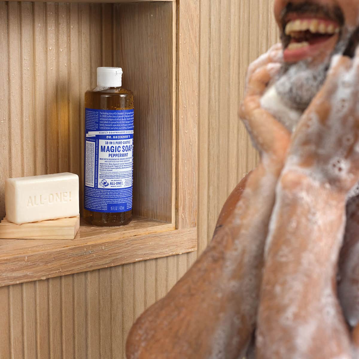 18-In-1 Pure-Castile Magic Soap - Peppermint - Image 9