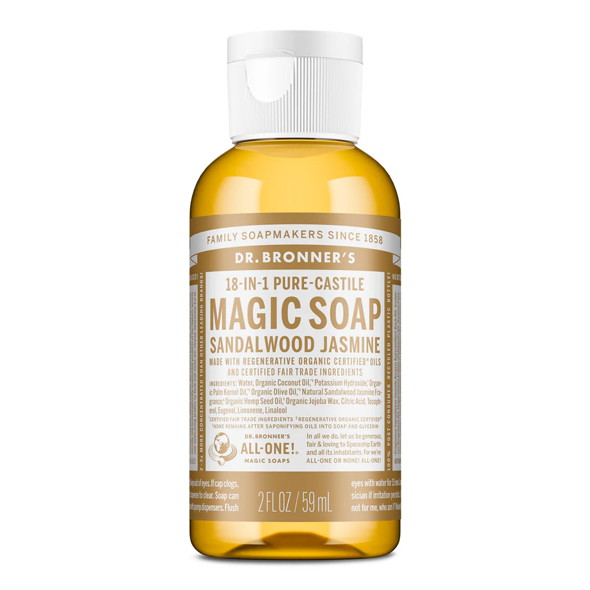 18-In-1 Pure-Castile Magic Soap - Sandalwood & Jasmine - Image 3